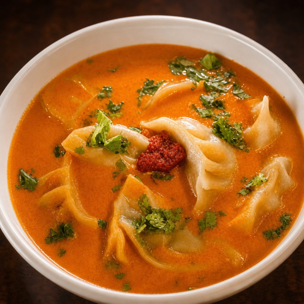 Chicken Jhol Momo.